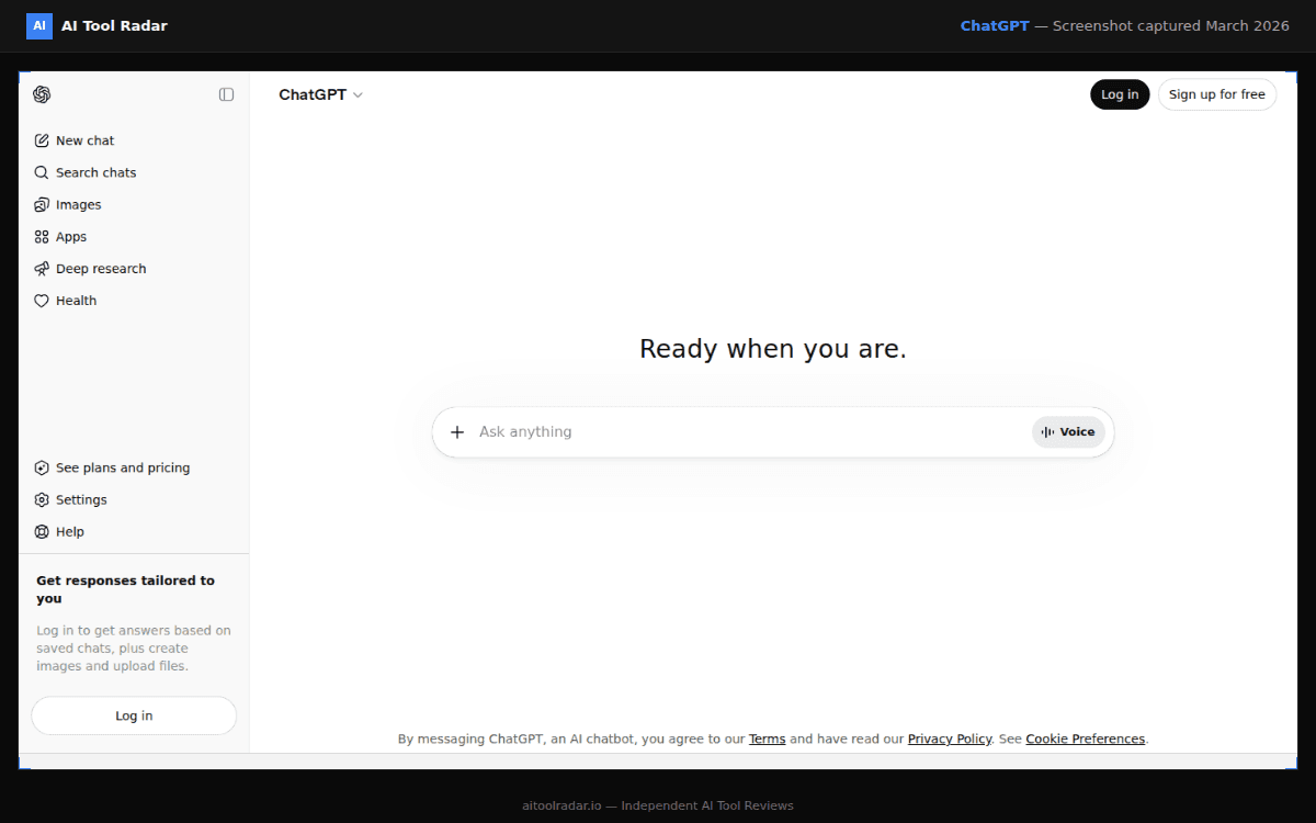 ChatGPT Guide 2026 screenshot