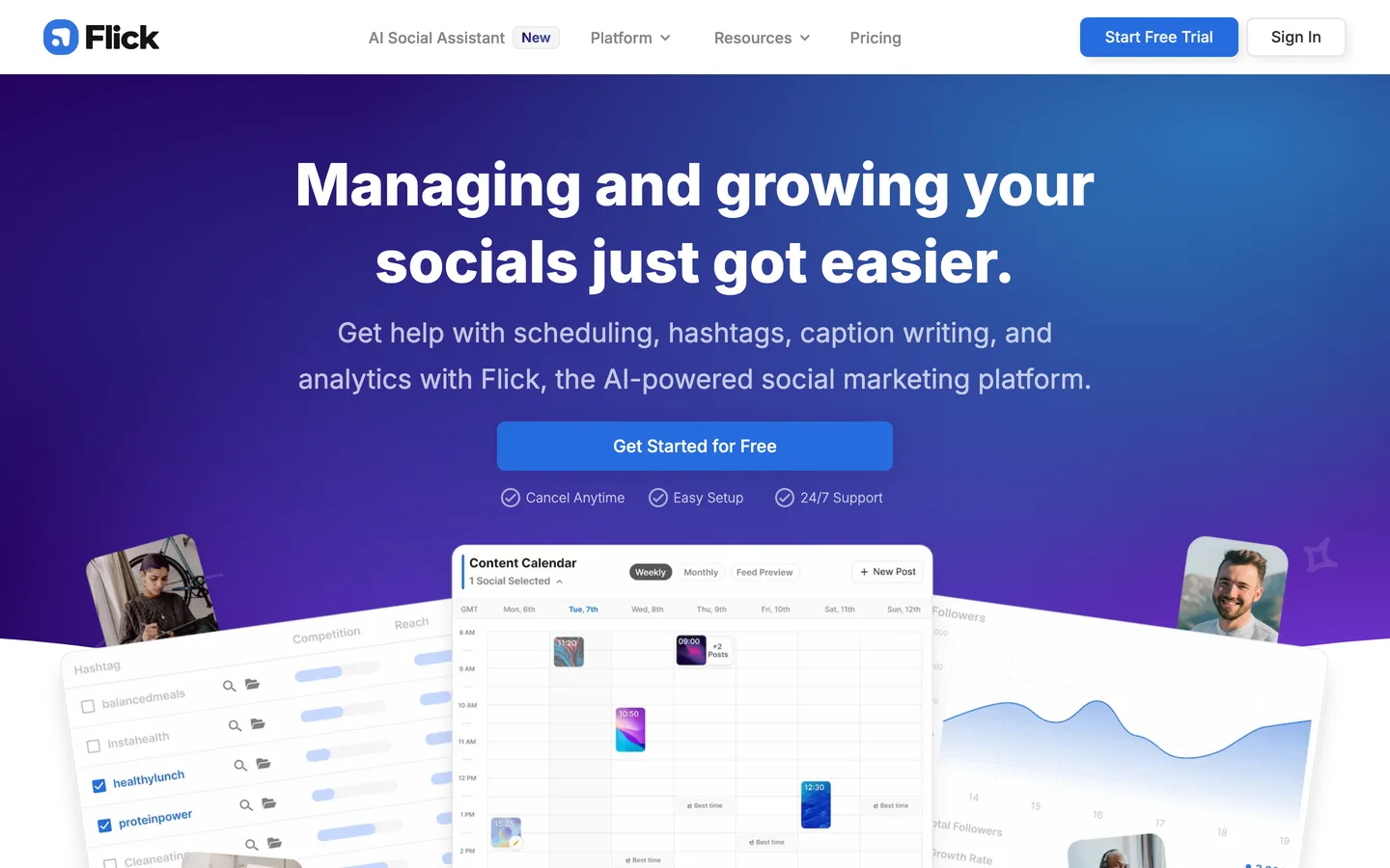 Flick homepage as of August 2026