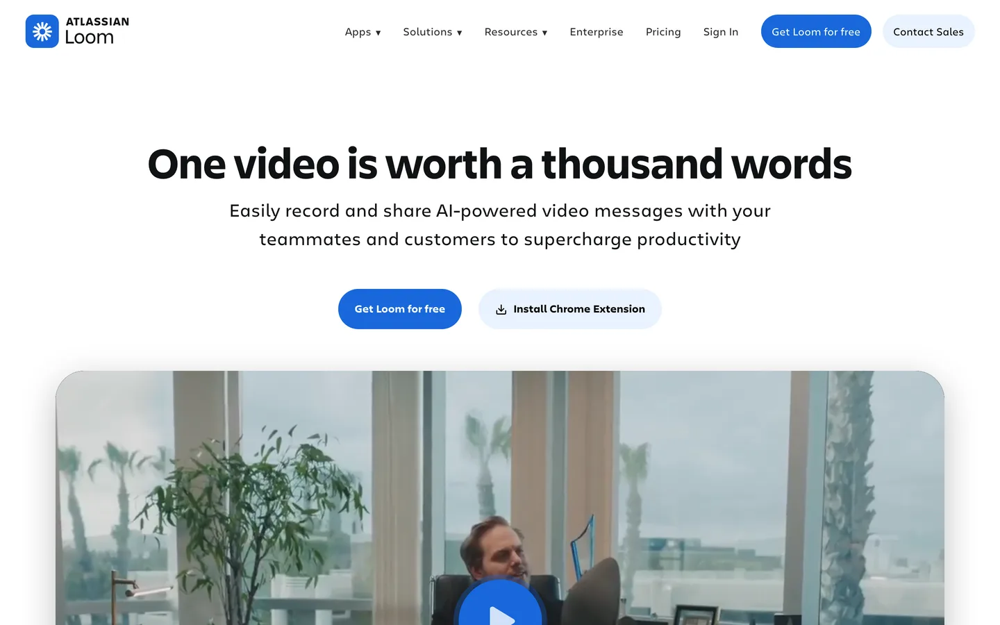 Loom homepage as of August 2026