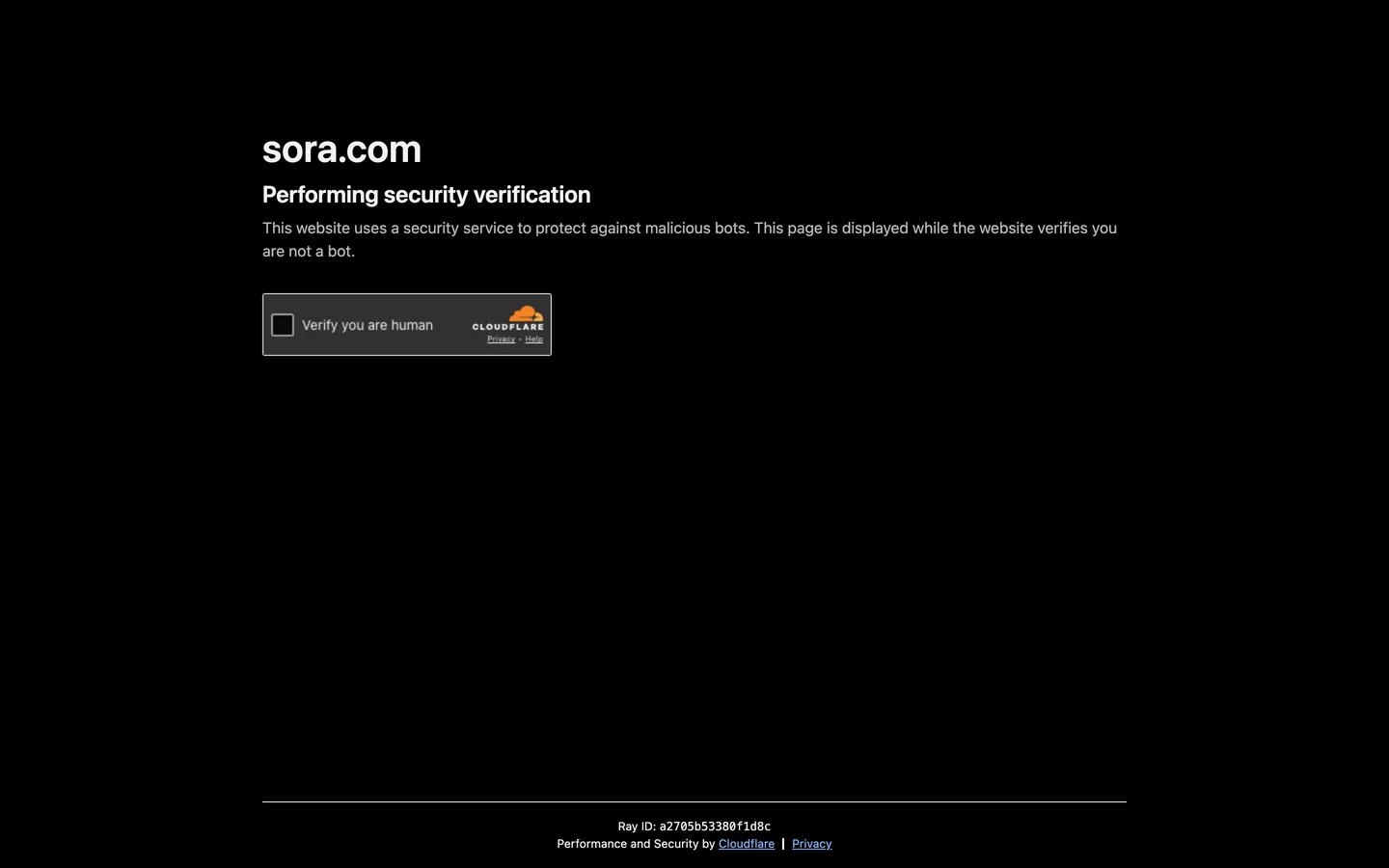 Sora homepage as of August 2026